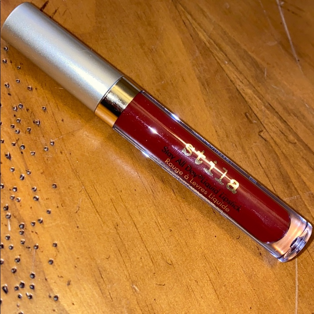 Stila liquid lipstick in rubino